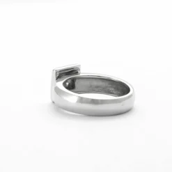 Bague Jonc Or Gris et Diamants