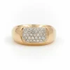 Bague Jonc Or jaune Diamant