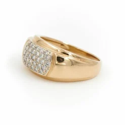 Bague Jonc Or jaune Diamant
