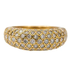 Bague Jonc Or jaune Diamant