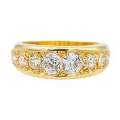 Bague Jonc Or jaune Diamant
