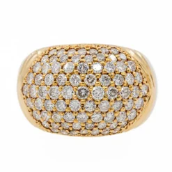 Bague Jonc Or jaune Diamant
