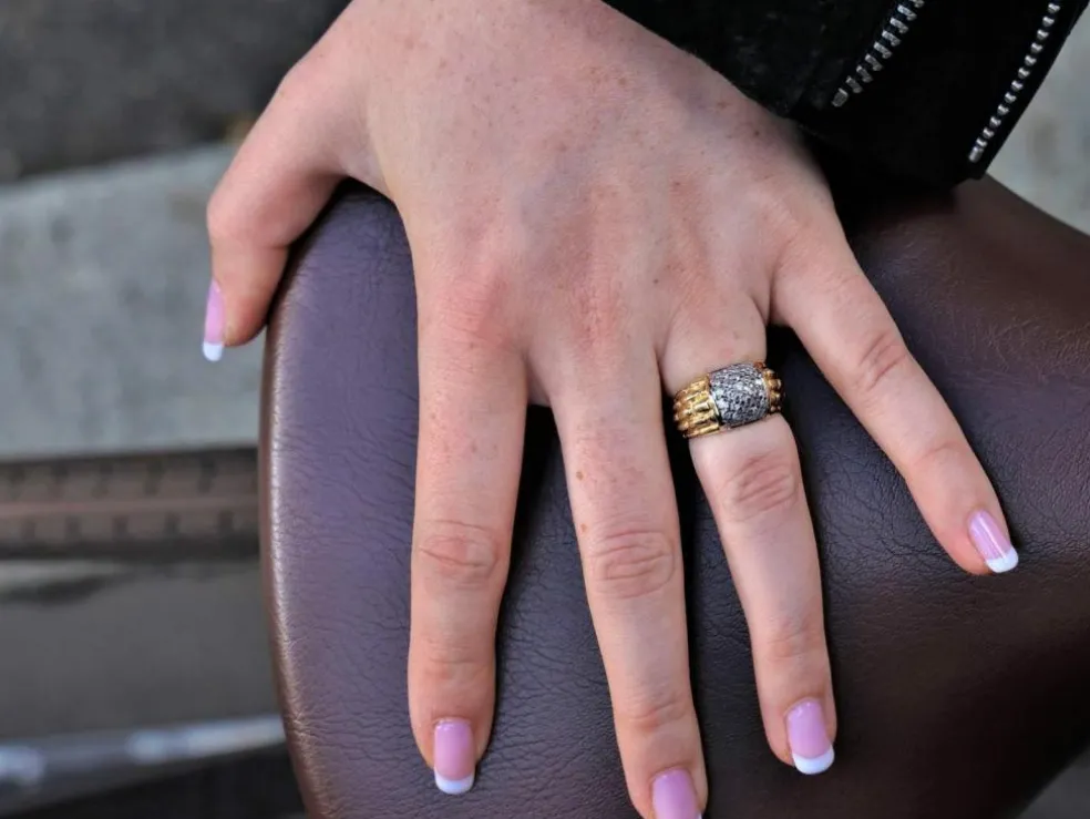 Bague Jonc Or jaune Diamant