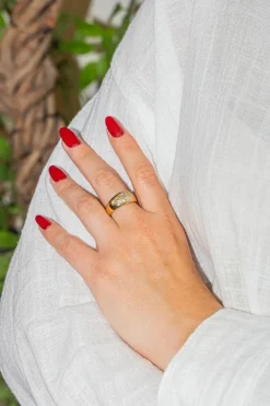 Bague Jonc Or jaune Diamant