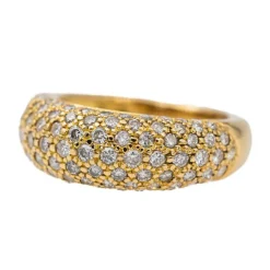 Bague Jonc Or jaune Diamant