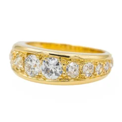 Bague Jonc Or jaune Diamant