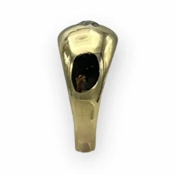 Bague jonc or jaune diamant