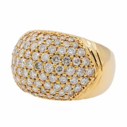 Bague Jonc Or jaune Diamant