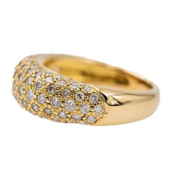 Bague Jonc Or jaune Diamant