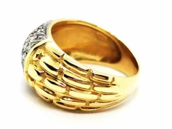 Bague Jonc Or jaune Diamant