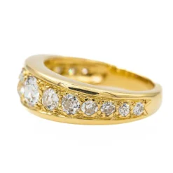 Bague Jonc Or jaune Diamant