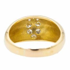 Bague Jonc Or jaune Diamant