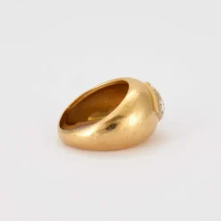 Bague Jonc Or Jaune Diamants