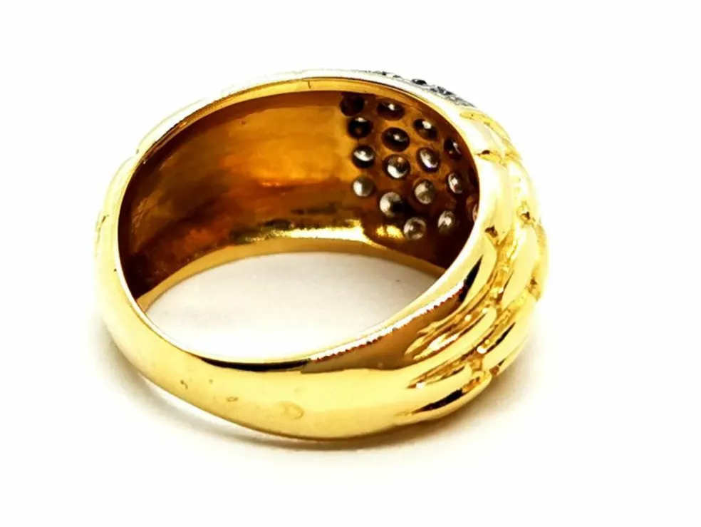 Bague Jonc Or jaune Diamant
