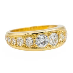 Bague Jonc Or jaune Diamant