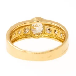 Bague Jonc Or jaune Diamant