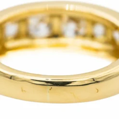 Bague Jonc Or jaune Diamant