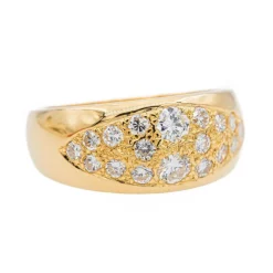 Bague Jonc Or jaune Diamant