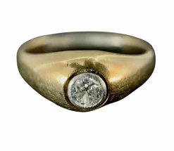 Bague Jonc or jaune et platine