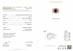 Bague jonc, or jaune, or blanc, rubis et diamants.