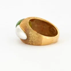 Bague Jonc Or jaune Péridot