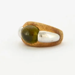 Bague Jonc Or jaune Péridot