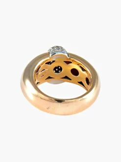 Bague Jonc Or rose Diamants