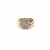 Bague jonc pavée diamants