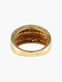 BAGUE JONC PAVEE DE DIAMANTS