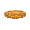 Bague Jonc Saphirs Jaunes