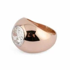 Bague jonc solitaire