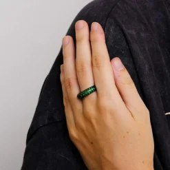 Bague Jonc Tsavorites