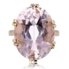 Bague kunzite vintage en or