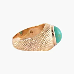 BAGUE « LA TURQUOISE » OR JAUNE