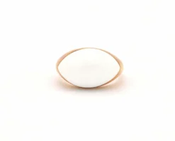 Bague Labriola avec agate blanche