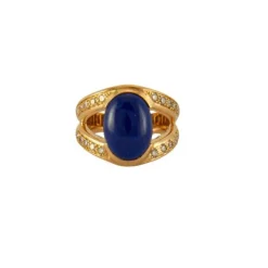 Bague Lapis lazuli & Diamants