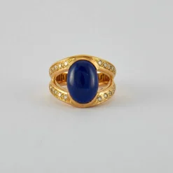 Bague Lapis lazuli & Diamants