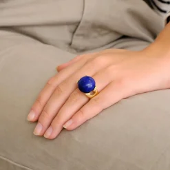 Bague Lapis Lazuli et Diamants