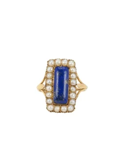 Bague Lapis-lazuli Perles fines