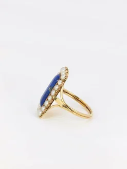 Bague Lapis-lazuli Perles fines