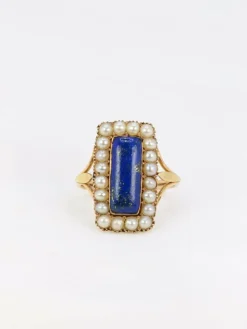 Bague Lapis-lazuli Perles fines