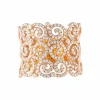 Bague large Diamants Or jaune