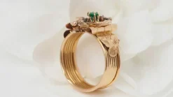 Bague large Fin XIxème en or rose
