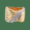 Bague large Vagues Diamants