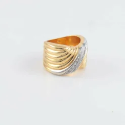 Bague large Vagues Diamants