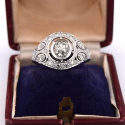 BAGUE LIBERTY EN OR BLANC 18 KT - DIAMANT 1,40 CT