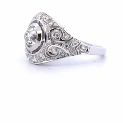 BAGUE LIBERTY EN OR BLANC 18 KT - DIAMANT 1,40 CT