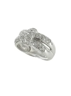 Bague lien diamants en or blanc