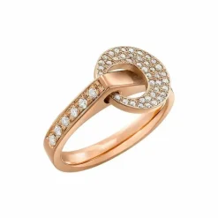 Bague Lilistone L'Originale Rond Or rose Diamants