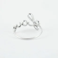 Bague LOVE en or blanc & diamants